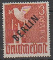 (DE 10433) Mi: 19  1948  U/m Cat €  70.00 signed Schlegel