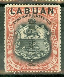 B: Labuan J5 mint CV $50