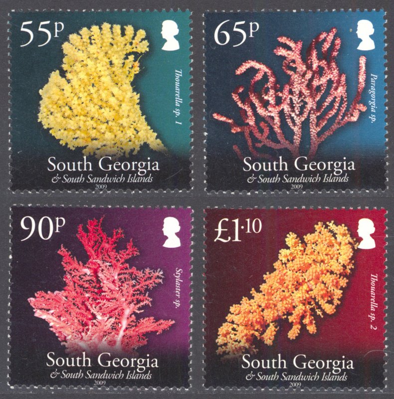 South Georgia 2009 Scott #392-395 Mint Never Hinged