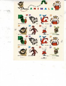 Animals 39c US Postage Sheet #3987-94 VF MNH