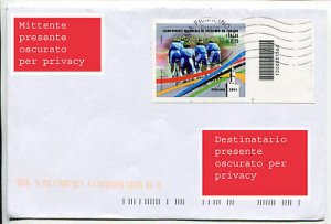 Cycling Championship with barcode isolated on cover
