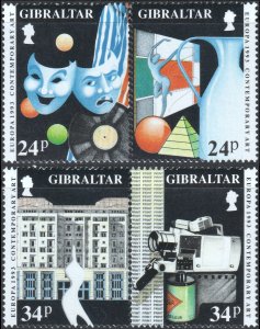 Gibraltar #627a, 629a  MNH - Europa Contemporary Art (1993)