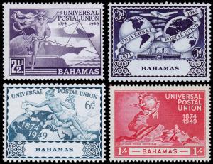 Bahamas Scott 150-153 (1949) Mint LH VF, CV $5.60 M