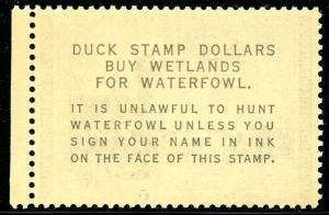 U.S. Scott RW28 1961 Hunting Permit Stamp MNH