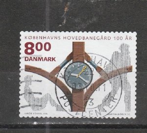 Denmark  Scott#  1563  Used  (2011 Clock)