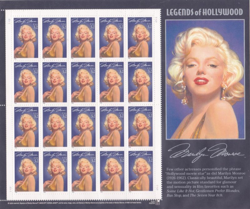 US Sheet 2967, MNH - Marilyn Monroe