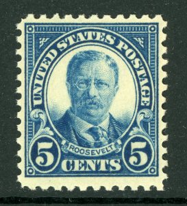 USA 1922 Roosevelt 5¢ Blue Perf 11 Scott 557 MNH W573