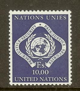 United Nations-Geneva, Scott #14, Peace, Justice, Security, MNH