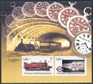 CUBA Sc#4808-4814 2008 Subway Trains Set & S/S OG Mint NH