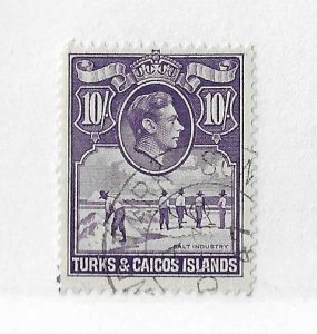 Turks & Caicos 10sh used VF