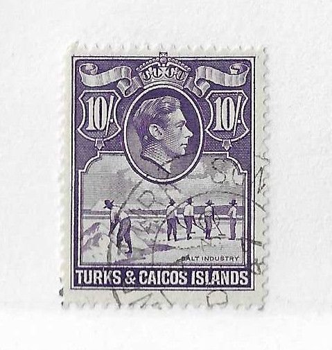 Turks & Caicos 10sh used VF