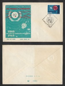 SE)1965 URUGUAY, 100TH YEARS OF INTERNATIONAL COOPERATION, INTERNATIONAL TELECOM