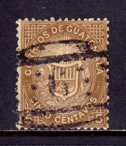 Guatemala - Scott #2 - Used - SCV $8.00