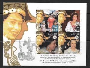 SIERRA LEONE SG3960a 2002 GOLDEN JUBILEE MNH