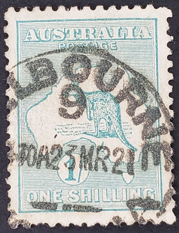 Australia, Scott #42, VF used, very heavy cxl, corner crease upper right