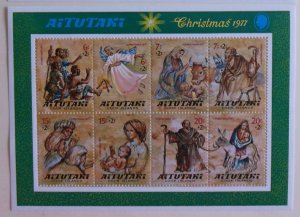Aitutaki 159b MNH  Cat $1.75 Full Set Christmas Topical