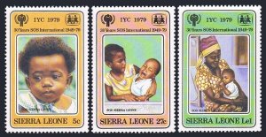 Sierra Leone 451-453,453a,MNH.Michel 578-580,Bl.1. Year of Child ICY-1979.