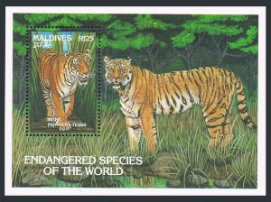 Maldive Isls 1867,MNH.Michel 1989 Bl.287. Tiger - Panthera Tigrus,1993.