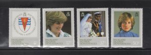 Falkland Islands Dependencies #1L72-75  (1982 Princess Diana set) VFMNH CV $2.30