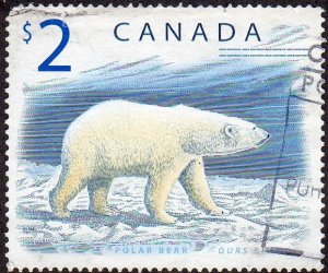 Canada 1690 - Used - $2 Polar Bear (1998) (cv $1.70)