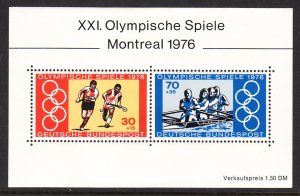 Germany B532 Summer Olympics Souvenir Sheet MNH VF