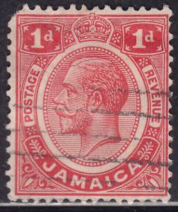 Jamaica 61a USED 1912 King George V 1d