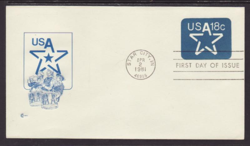 US U593 Star Cover Craft U/A FDC