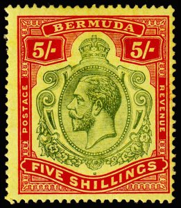 Bermuda Scott 52 (1910) Mint H OG VF, CV $75.00 C