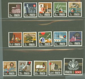 Malta #454-468  Single (Complete Set)