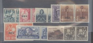 South West Africa #135-143 Unused Single (Complete Set)