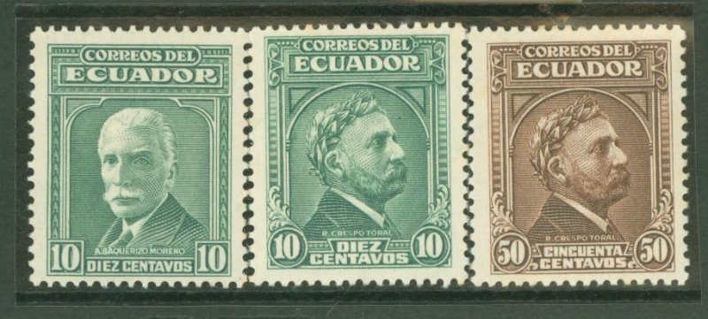 Ecuador #404-6 Unused Single (Complete Set)