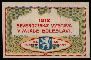 1912 Czechoslovakia Poster Stamp Northern Bohemia Exhibition in Mladá Boleslav