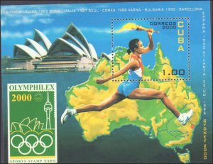 Cuba #4095, Complete Set, 2000, Olympics, Never Hinged