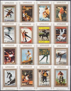 1973 Ajman 2621/Bb-2636/Bb 1972 Olympic Games in Munich 25,00 €