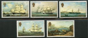 Jersey Scott 348-52 MNHOG - 1985 Ship Paintings Set - SCV $3.15