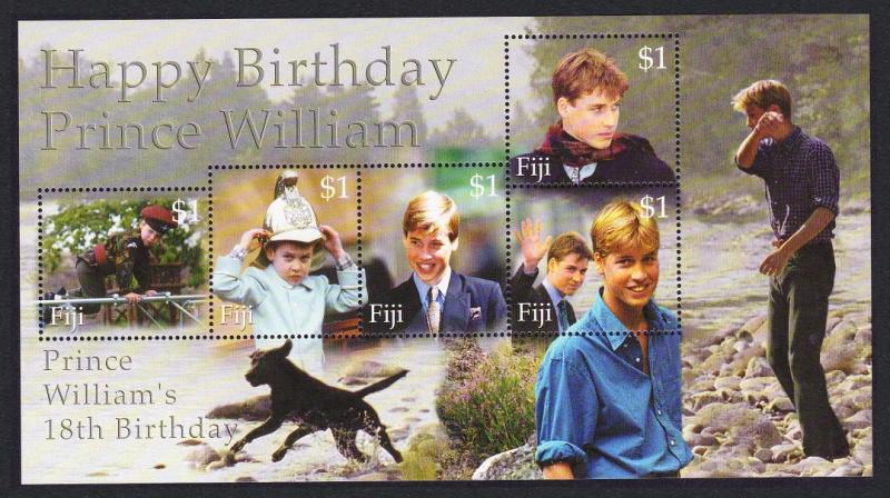 Fiji Prince William 18th Birthday MS SG#MS1101 SC#893