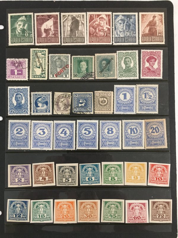 Austria collection 330 all different mint/used stamps SCV $100