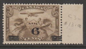 Canada Scott #C3 Airmail Stamp - Mint Single