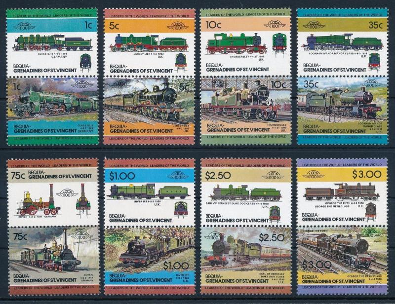 [63471] Bequia St. Vincent 1984 Railway Train Eisenbahn Chemin de Fer  MNH