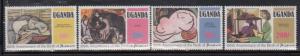 Uganda 318-21 Picasso Art Mint NH