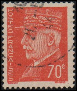 France 434 - Used - 70c Marshal Petain (1943)