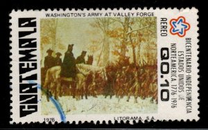 Guatemala  Scott C597 used US Bicentennial stamp