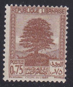 Lebanon # 138A, Mint, Hinged
