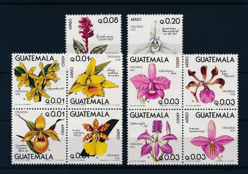 [63752] Guatemala 1978 Flora Flowers Blumen - Orchids Airmail MNH