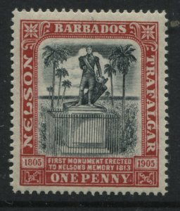 Barbados 1906 Nelson 1d mint o.g.