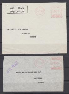 Sudan 1958 & 1960 Meter Mail, PORT SUDAN and KHARTOUM imprints, 2 different