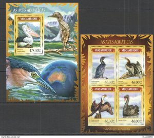 2014 Mozambique Birds Fauna Water Birds Kb+Bl ** St2411