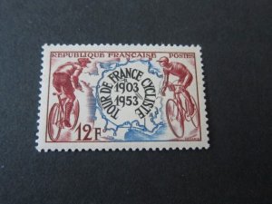 France 1953 Sc 693 set MNH