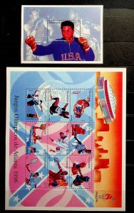 NICARAGUA Sc 2174-6 NH 2MINISHEETS+S/S OF 1996 - OLYMPICS - (CT5)