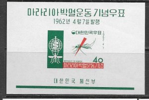 South Korea 350a MNH Malaria s/s x 5 s/s , vf. 2022 CV $ 18.75